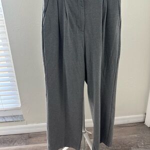 Stylish Gray Wide-Leg Pants